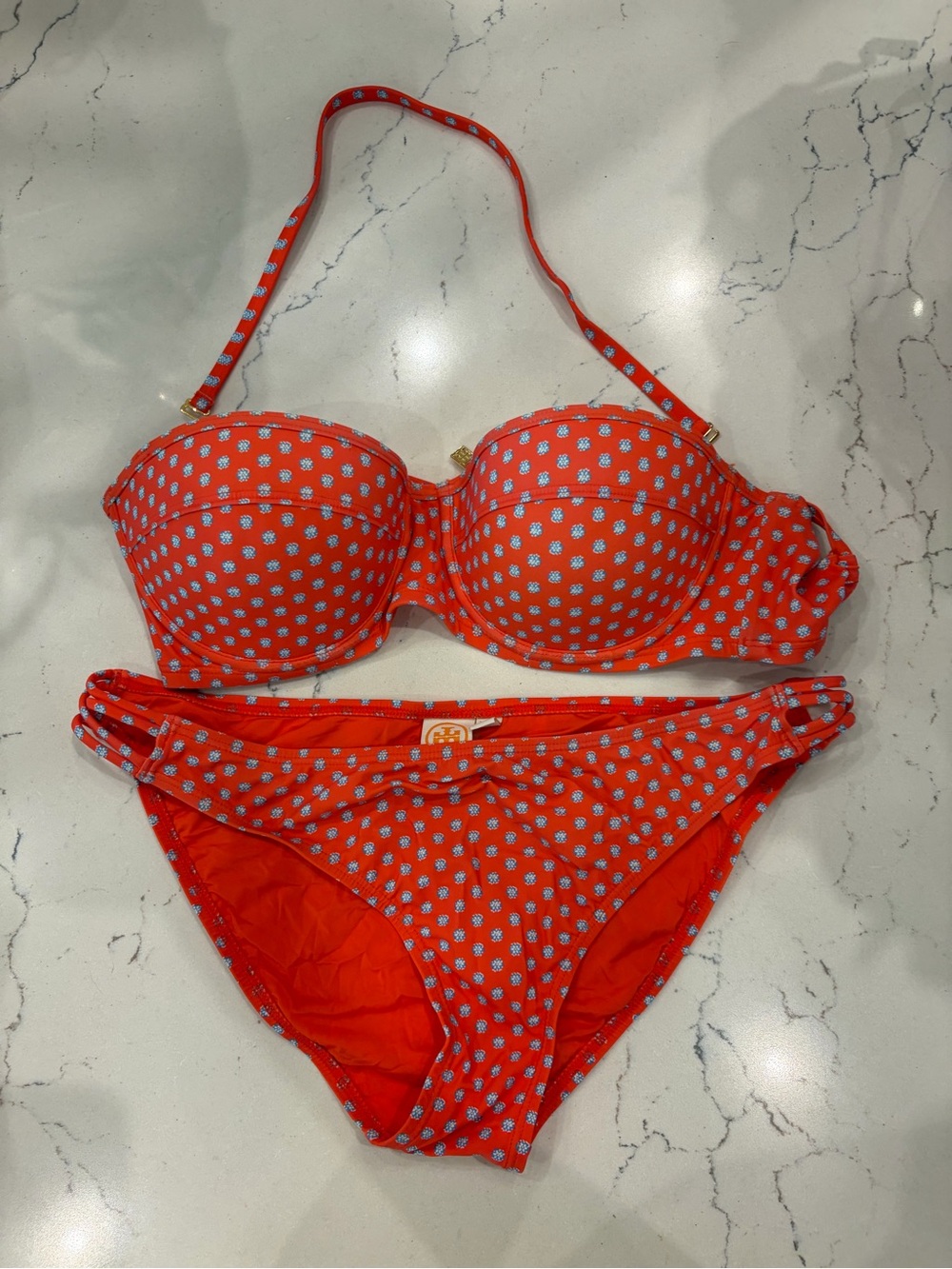 Red Polka Dot Bandeau Bikini Set - Women Intimates & Sleepwear